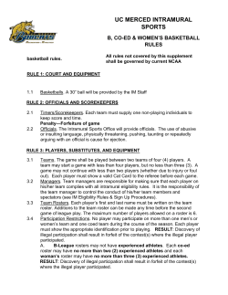 Microsoft Word - B League Basketball Rules.doc