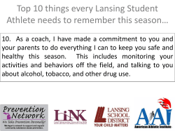 Top 10 things every Lansing Student Athlete needs to remember this