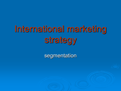 International marketing strategy
