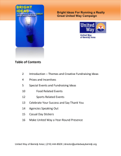 Bright Ideas - United Way of Bemidji Area