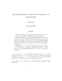 On the chromatic number of the products of hypergraphs