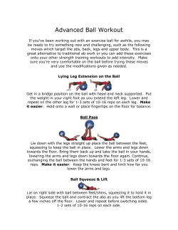 Advanced Ball Workout