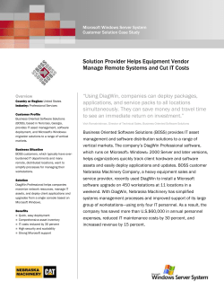 Solution Provider Helps Equipment Vendor Manage Remote