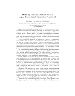 Modeling Practice Diffusion with an Agent-Based Social
