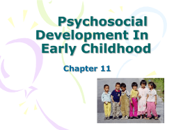 Psychosocial dev in early child
