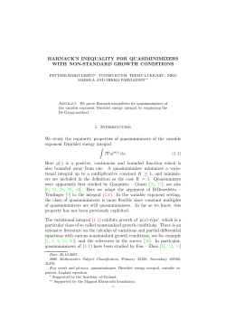 HARNACK`S INEQUALITY FOR QUASIMINIMIZERS WITH NON