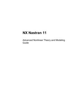 NX Nastran 11.0 Advanced Theory and Modeling Guide