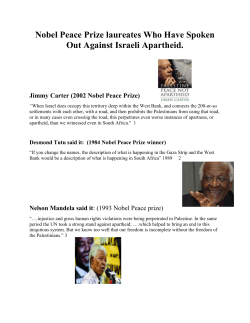 Nobel Peace Prize laureates Who Have Spoken
