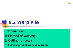 8.2 Warp Pile