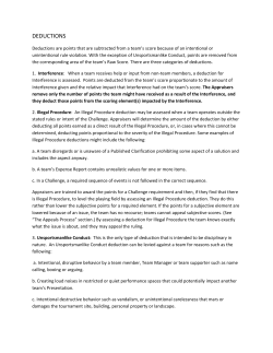 deductions - Destination ImagiNation Ontario