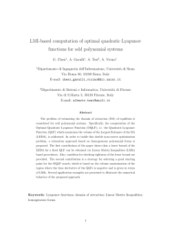 LMI-based computation of optimal quadratic Lyapunov functions for