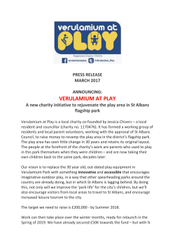 PRESS RELEASE MARCH 2017 ANNOUNCING