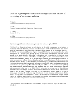 Decision support system for the crisis management in an instance of