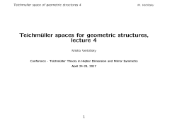 Teichm&uuml;ller spaces for geometric structures