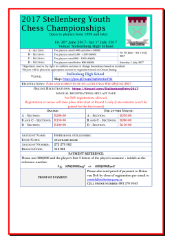 2017 Stellenberg Chess Tournament