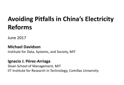 Electricity Market Reform - International Association for Energy