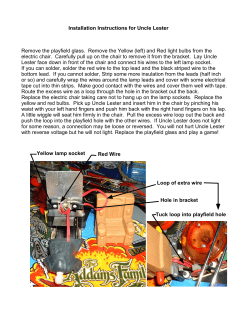 Installation Instructions for Uncle Lester Tuck loop into playfield hole