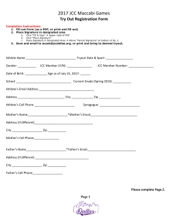 2017 Try Out Registration Form