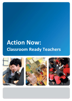 DOCX file of Action Now, Classroom Ready Teachers