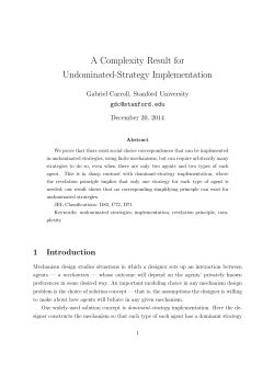 A Complexity Result for Undominated