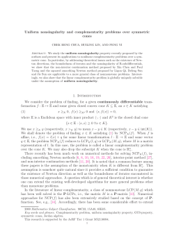 Uniform nonsingularity and complementarity problems over