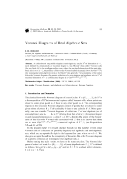 Voronoi Diagrams of Real Algebraic Sets