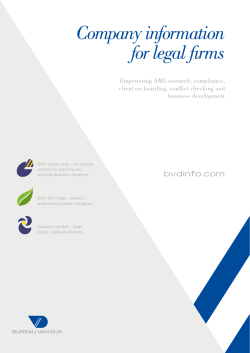 Company information for legal firms