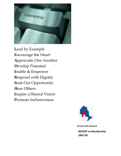 Lead by Example Encourage the Heart