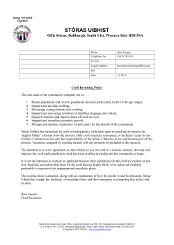 Croft Re-letting Policy