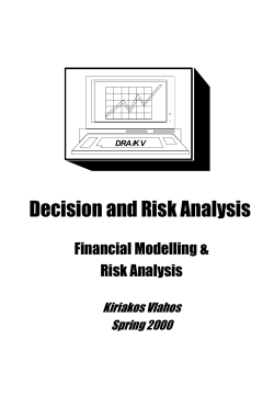 Decision and Risk Analysis