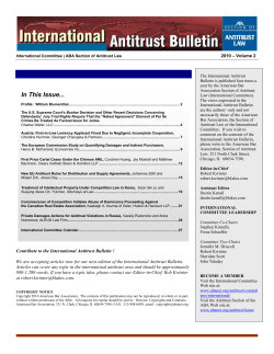 International Antitrust Bulletin