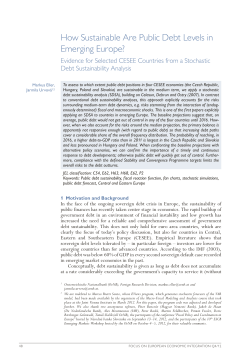 How Sustainable Are Public Debt Levels in Emerging Europe?