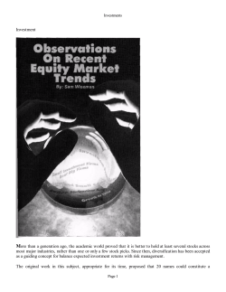 Observations on Recent Equity