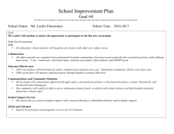 School Improvement Plan