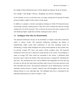 3.2 Intelligent Time Slice for Round Robin