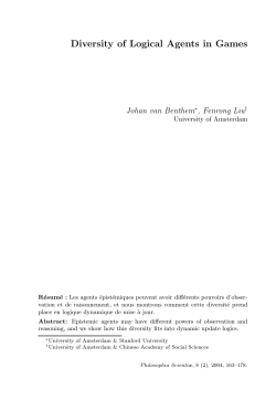 Diversity of Logical Agents in Games