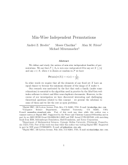 Min-Wise Independent Permutations