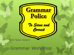 Grammar Workshop