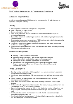 Project Co-ordinator - Greater Govan