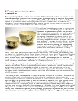 Home Cooking-A Case for Handmade Tableware2