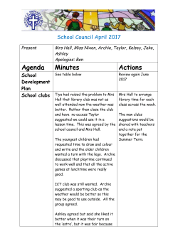 School Council April 2017 - Riston C of E Primary School