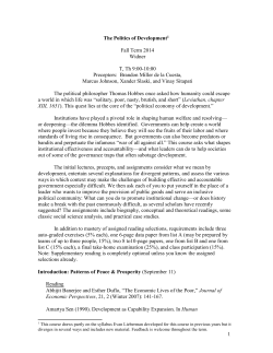 The Politics of Development 1