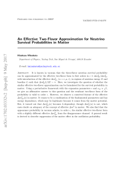 An Effective Two-Flavor Approximation for Neutrino Survival