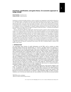 An economic approach to badge design