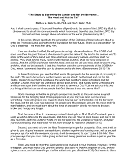 The Steps to Becoming the Lender and Not the