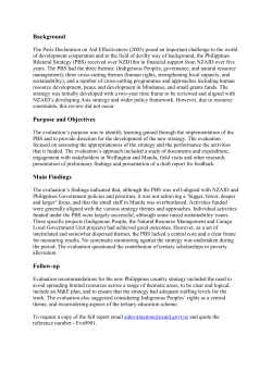 An Evaluation of Philippines Bilateral Strategy