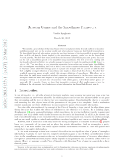 Bayesian Games and the Smoothness Framework