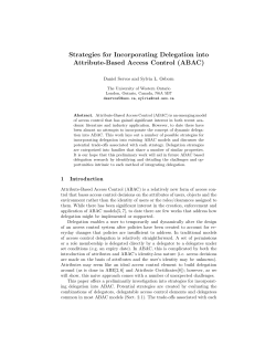 Strategies for Incorporating Delegation into Attribute