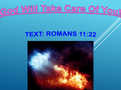 God Will Take Care Of You!