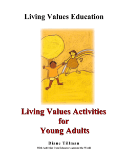 Liivng Values Activiites for Young Adults